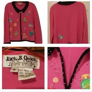 🌹Pink cardigan with a zipper